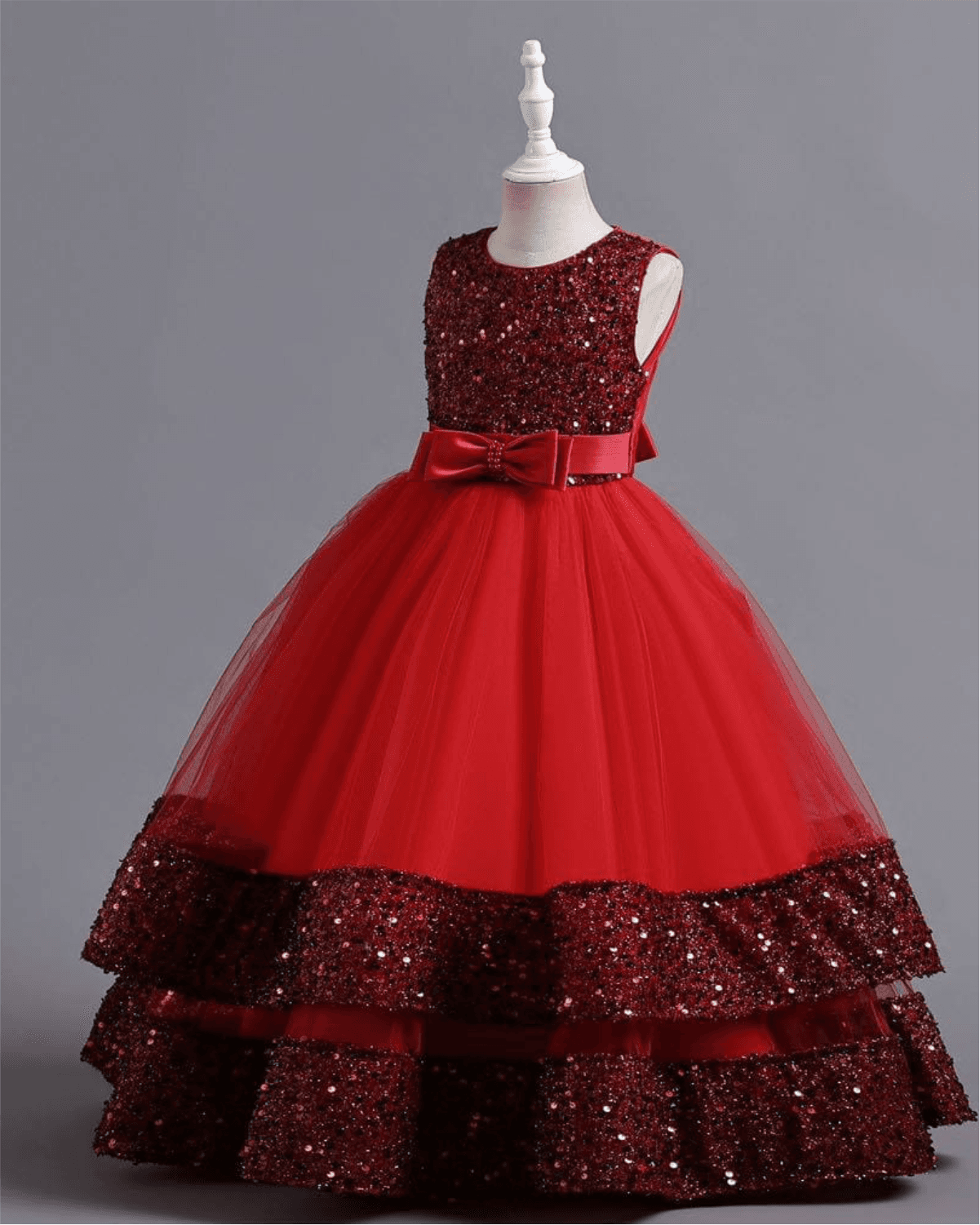 Scarlet Starry Night Ball Gown