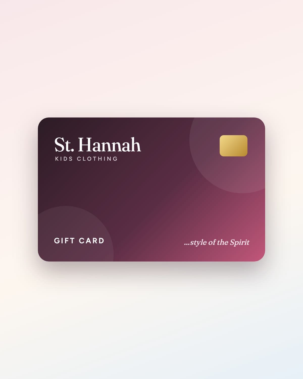 St. Hannah gift card