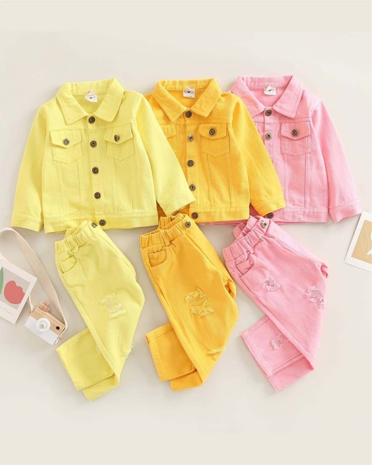 Trendy Candy Denim Set