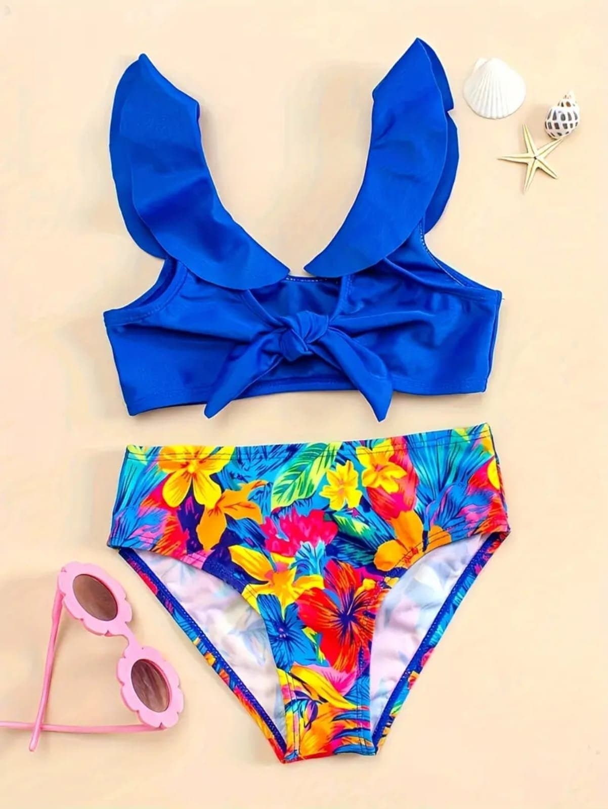Tropical Breeze Ruffle Swimsuit