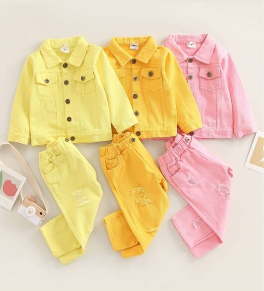 Trendy Candy Denim Set