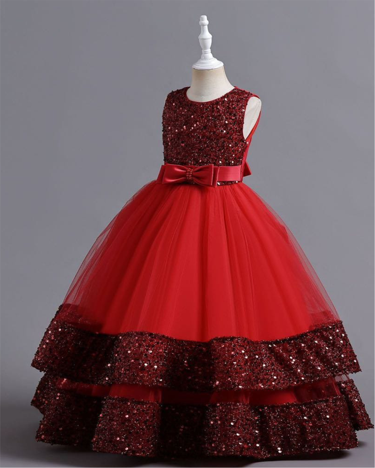 Scarlet Starry Night Ball Gown