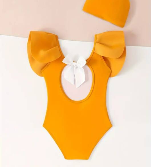 Flutter Sleeve Swimsuit