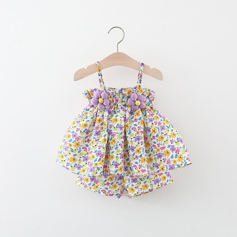 Floral Ruffle Summer Set
