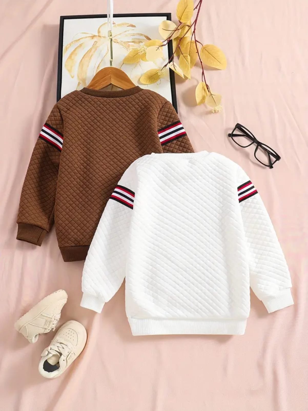 Quilted Stripe Kids' Sweatshirt - Image 4