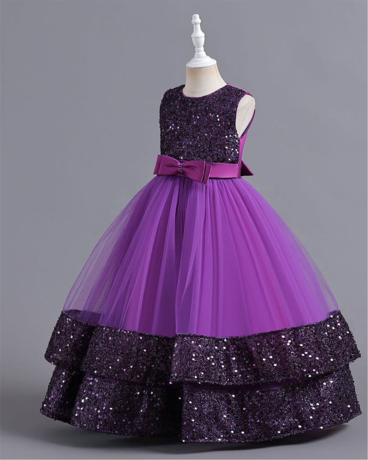 Majestic Amethyst Ball Gown