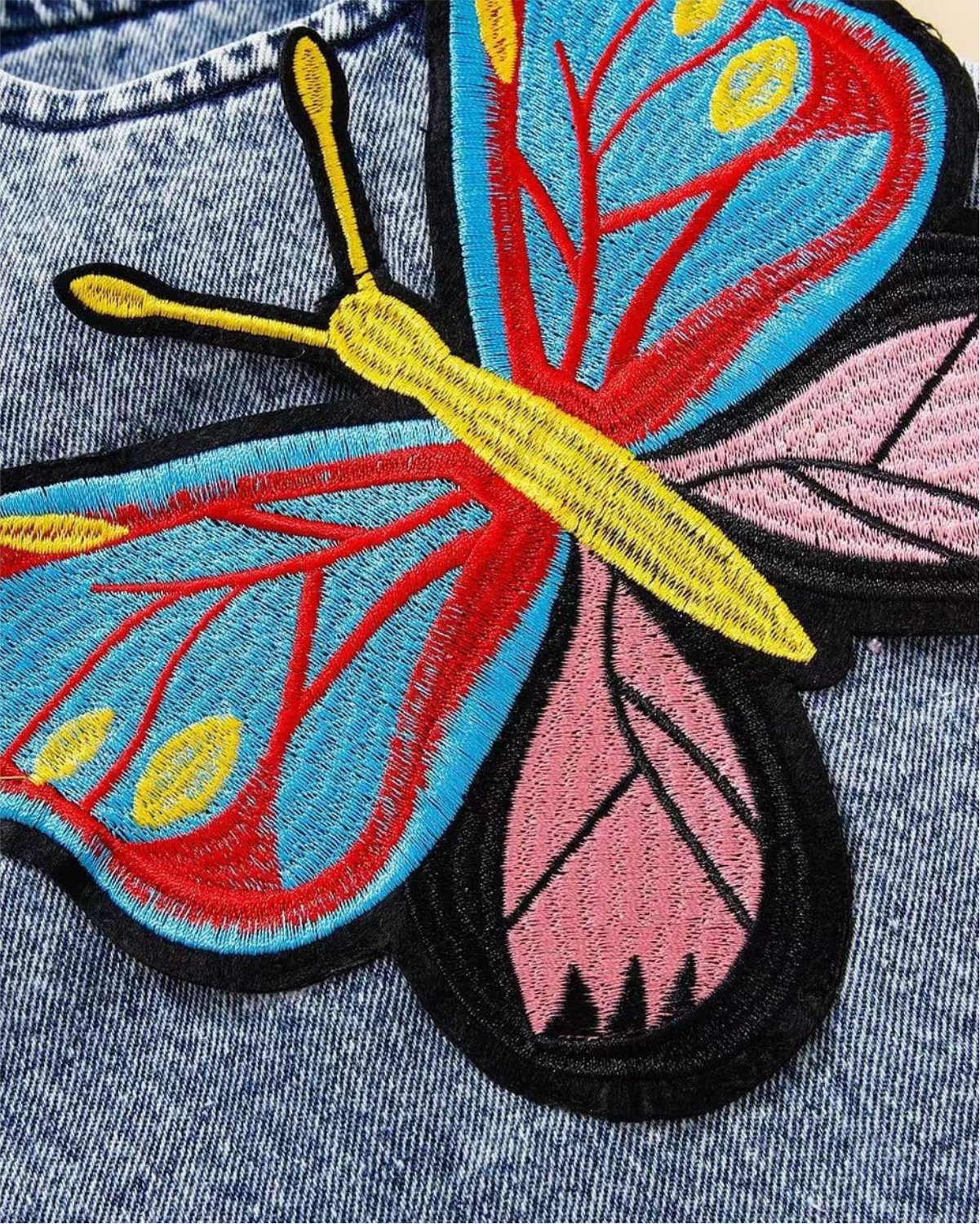 Butterfly Denim Dress - Image 2