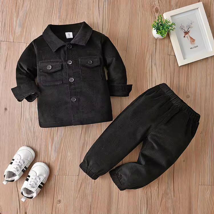 Classic Corduroy Kids' Two-Piece Set - Image 9