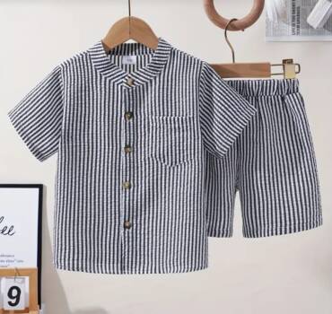 Classic Striped Two-Piece Set