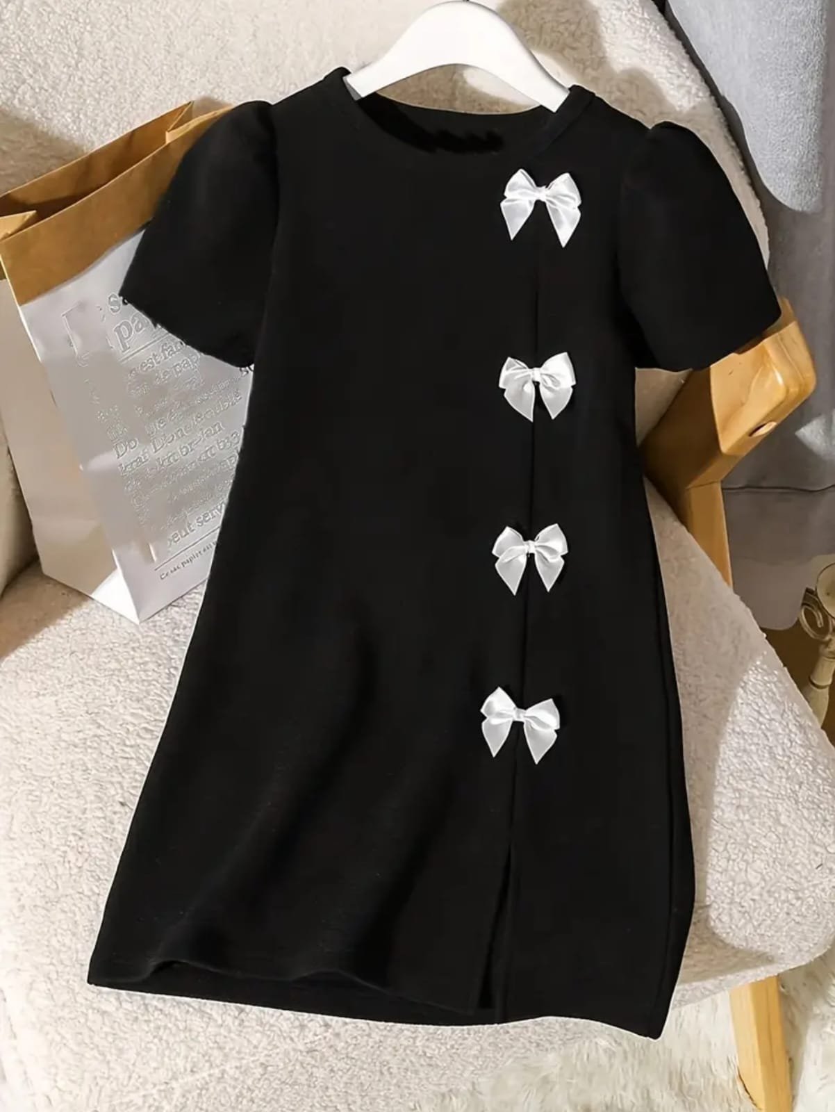 Midnight Bow Charm Dress